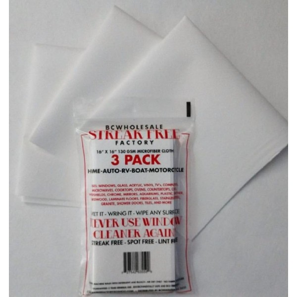 Original Authentic Streak Free Factory Microfiber Cloth