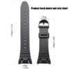 WRISTARMOR rubber resin watch band Replacement for Caiso W-96H rubber