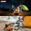LUKVCIY Portable Fire Pit for Camping, 42CM Foldable Outdoor Firepit