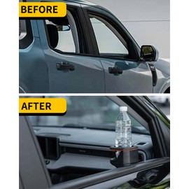 Maxzina Car Door Cup Holder Compatible with 2022-2025 Ford Maverick Front Door 2PCS Car Car Cup Holder Door Cup Holder Car Drink Holder Pair for 2024 Maverick Accessories (Front 2PCS)