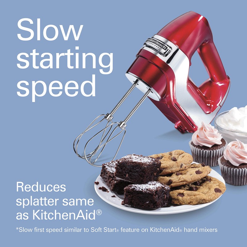 Hamilton Beach Professional 5-Speed Electric Hand Mixer with Snap-On Storage