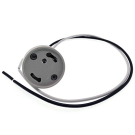 Gu24 Base Socket with Bracket,TWDRTDD Bi-Pin (GU24) Base Twist and Lock Base Lamp Holder with 14 Inch Wire (Pack of 3)