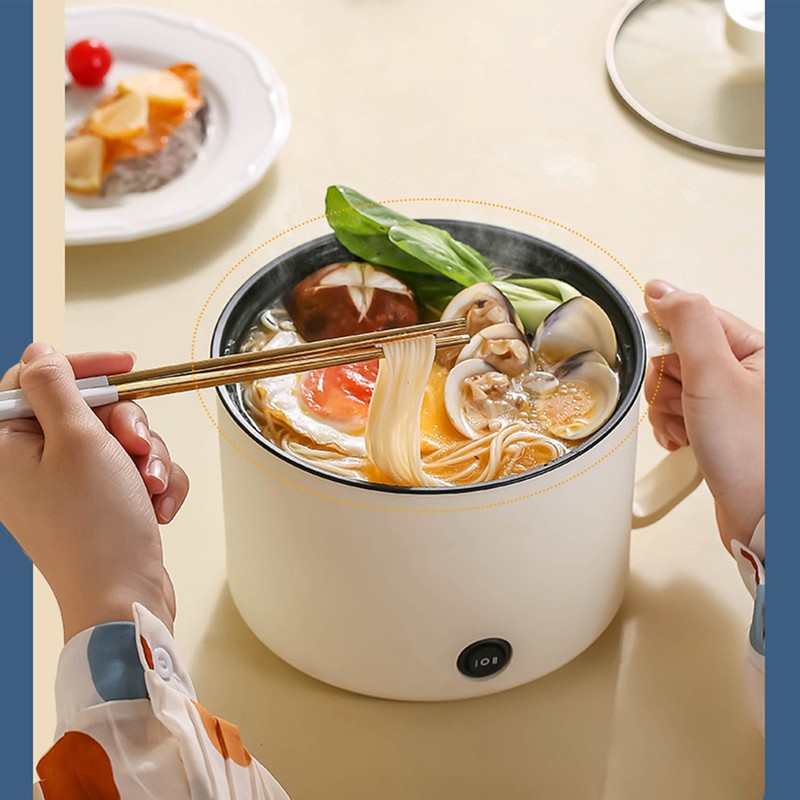 Electric Cooker Pot Rapid Heating Multi Functional Anti Stick Mini