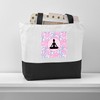CafePress Yoga Meditation Flowered Canvas Tote Top Zipper Closure
