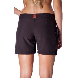 Maui Rippers Women's 5" Board Short Stretch (02, Black)
