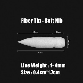 Yolaka Marker Pen Tips 30PCS Acrylic Paint Marker Replacement Tip for Drawing Writing, Soft Brush Nibs Compatible with Guangna Series Languo Color Sets