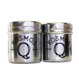 Kosmos Q Stainless Steel Wing Dust Shaker, Durable Spice Dispenser For Grilling, Smoking & BBQ Seasoning, Easy-To-Grip Dredge Shaker For Evenly Coating Wings, Ribs, Pork, Chicken, Fries & More