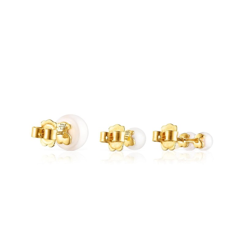 TOUS Gloss Pearl Earring Set