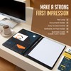 STYLIO Padfolio Portfolio Organizer Binder | Interview Resume Folder, Legal