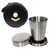 Knight 2oz Collapsible Drinking Cup with Leather St Mirren Football Club Case