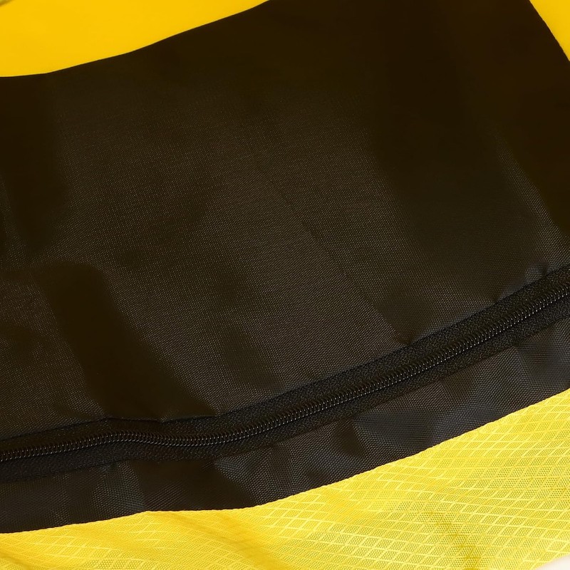 Bolsa Grande Cordón de Tela Oxford Amarilla para Deportes y