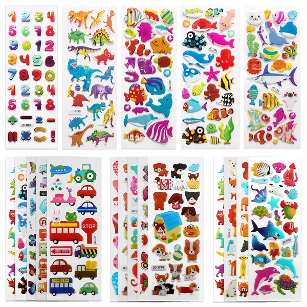 SAVITA 3D Stickers for Kids & Toddlers 500+ Puffy Stickers