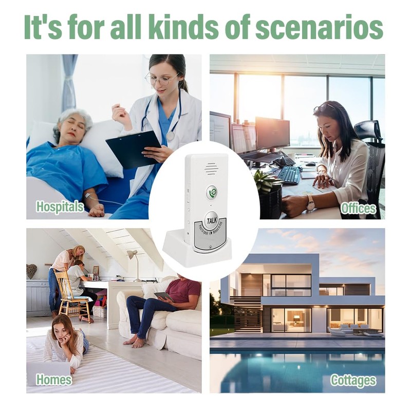 Lotvic 2-Way Voice Intercom, Wireless Intelligent Voice Intercoms, Home Phone,