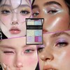 Chameleon Holographic Glitter Eyeshadow Palette, Duochrome Shimmer Color Shift Eye