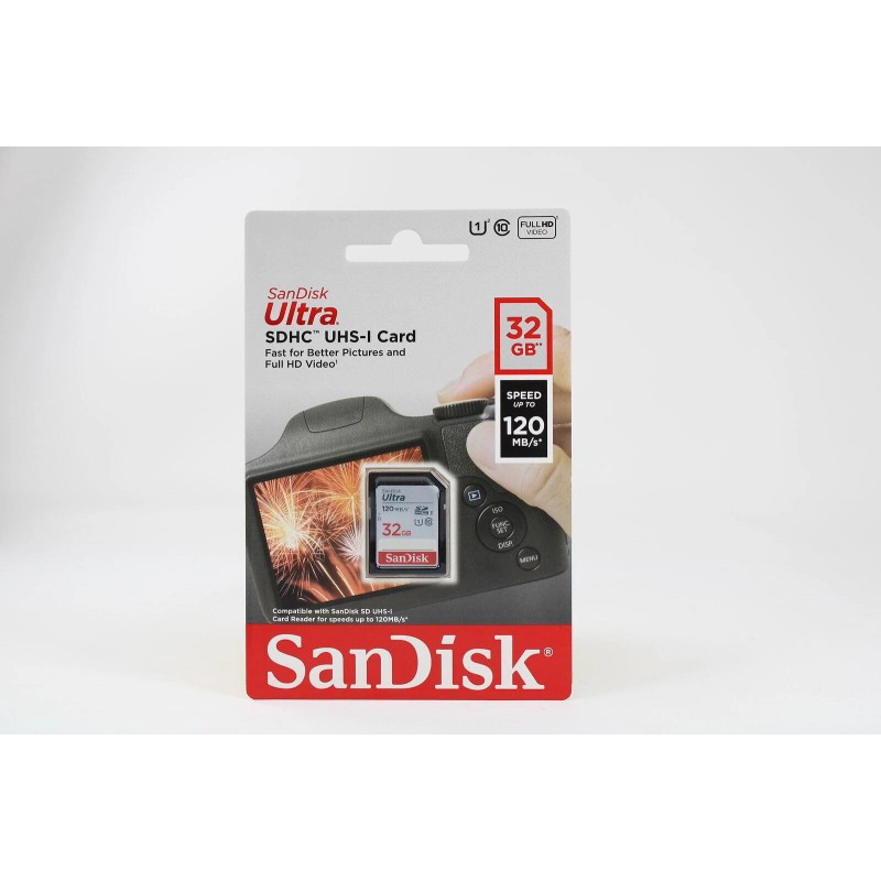 Sandisk 32Gb Ultra Sdhc Uhs-i Memory Card - 90Mb/s, C10,