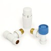 Thermostatic Radiator Valve Angled TRV White – Zeta
