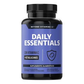 Daily Essentials Con Vitamina C Capsulas Y Betaglucanos  Raz De Jengibre, Ajo, Organo (Aceite de Oregano), Zinc Y Vitamina D3  Vitaminas Mujer Hombre 
