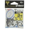 Gamakatsu Chinu with thread (white) 2m 3 - Harris 3.