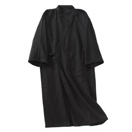 FANCYPUMPKIN Men's Japanese Style Kimono Cotton Pajamas Bathrobe, Multicolor-16