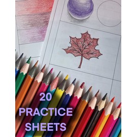 20 Shading and Practice Pages for Artists - Colored Pencils, Markers and Paints: Useful for Art Students And Enthusiasts