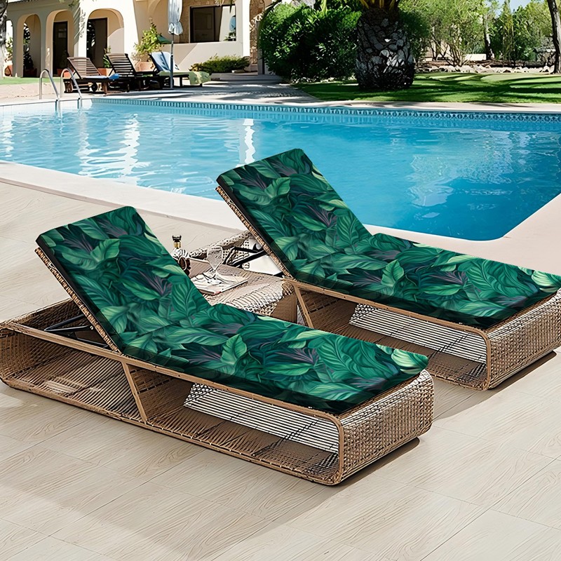 DREAHOTEXTIL Pool Lounge Chair Covers, Beach Chair Cover - 2