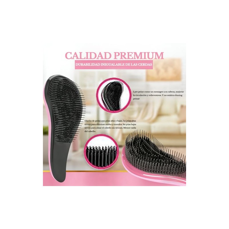 Peine Desecante, Adecuado para Cabello Rizado, Liso, Seco O Mojado,