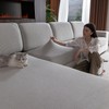 OHSIO OHSIO Sectional Couch Covers, Wear Resistant Stretch Sofa Covers