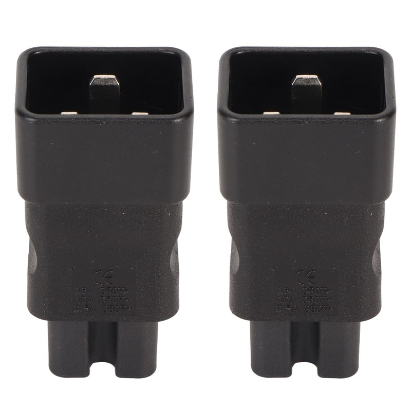 2pcs IEC320 C20 to IEC320 C15 Power Adapter Professional Standard