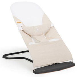 ComfyBumpy Ergonomic Baby Bouncer Seat - Safe, Portable Bouncing Chair with Adjustable Height Positions - Infant Sleeper Bouncy Seat Perfect for Newborn Babies (Oatmeal)
