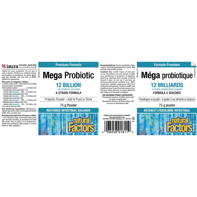 Natural Factors Mega Probiotic Powder - 75 g