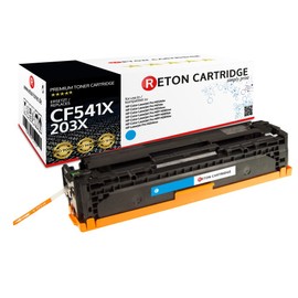 Original Reton | 40% higher yield toner compatible with HP 203x CF541X Cyan; Magenta; HP Color LaserJet Pro M281FDW, Pro M280NW, Pro M281FDN M254NW, Pro M254DW M254 N