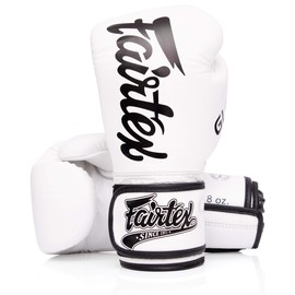 Fairtex Glory Kickboxing Gloves - Limited Edition (White BGVG1, 14 oz)