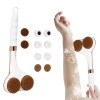 Unbranded Double Head Electric Bath Brush Body Shower Brush Long