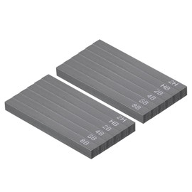 PATIKIL Compressed Charcoal Sticks, 12 Pack 2H/2B/4B/6B/8B/HB Art Supplies Sketch Square Stick for Artist Drawing Sketching Shading Painting, Black