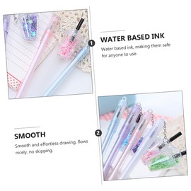 Operitacx 1 Satz Milchteetassen-anhänger Zur Herstellung Von Handyanhängern Schlüsselringe Pentagramm Reize Gelstifte Gelpen Tintenroller Mit Anhänger -tintenstift Plastik 10 Stück