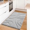 DEXDE Bathroom Rugs Mat, Soft Plush Shaggy Microfiber Bath Rug,