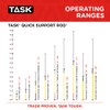 Task T74490 81" to 159" Quick Support Rod, Adjustable Support