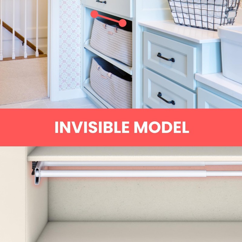 Home in Bold Space Saving Under Cabinet Drying Rack -
