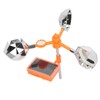 White Solar Sound Light Bird Repeller 360° Rotating Solar Bird