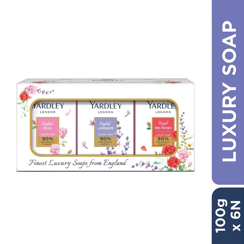Yardley London Luxury Soap, 100g (Pack of 6)