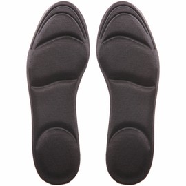 Physical The Supervised Memory Foam Soft Cushion Insole, Shock Absorbing, Adjustable Size (Black)
