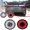 GTINTHEBOX Clear Lens Rear Bumper Reflector Tail Brake Reverse Backup