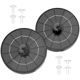 AISITIN 3.5W Solar Water Fountain with Storage, 6.3" Solar Powered Bird Bath Fountains with Integrated Bracket, Floating Solar Fountain Pump for Bird Bath, Garden, Pond, Pool, Outdoor (2PCS)