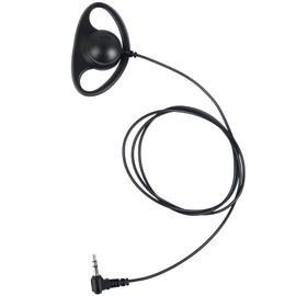 Pdflie 3.5mm Wired Radio Earphone Receiver Listening Assisted Church Translation Conference Travel Headset Compatible with Eamax EX-100 EXD-101 ATG-100T Wireless Tour Guide System (2Pack,D Shape)