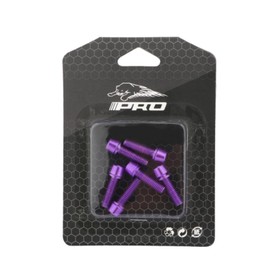 YYunying Bicycle Stem Screws 6 Pieces M5 x 18 mm Stem Screws Stainless Steel Bicycle Stem Screw with Washer for BMX MTB Road Bikes, Purple