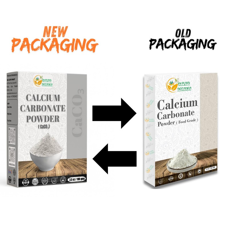 Herbs Botanica Calcium Carbonate Powder Food Grade Calcium Supplement for