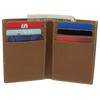 RFID Blocking Mens Slim Bifold Wallet Genuine Leather Front Pocket
