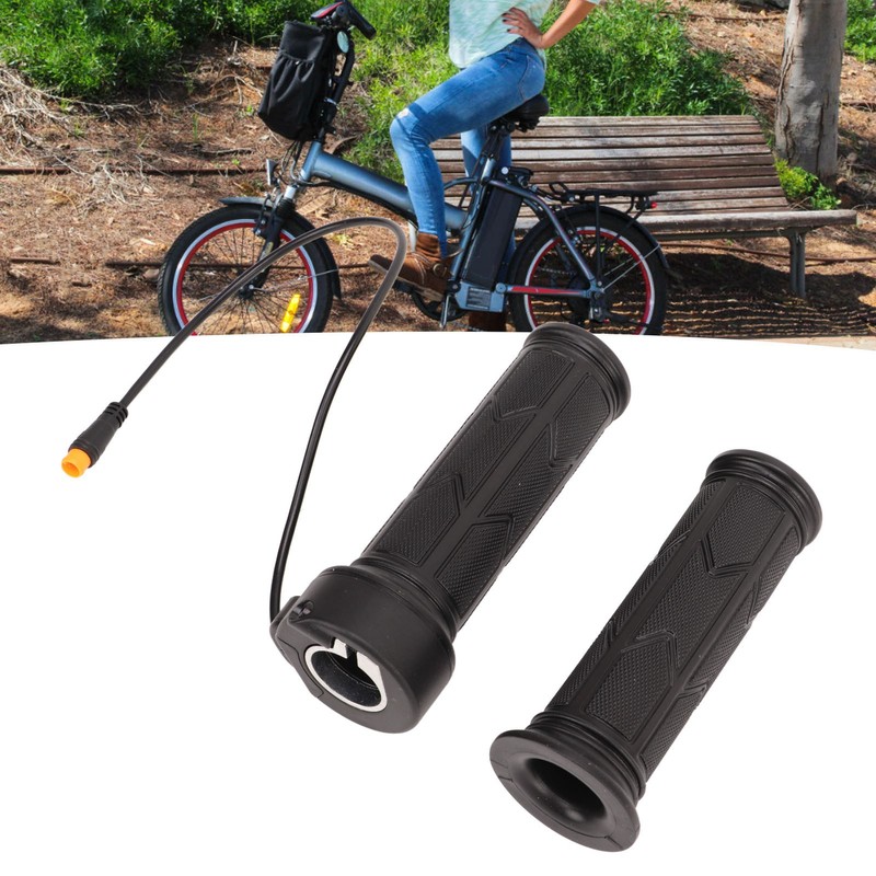 1 Pair Bike Thumb Throttle Accelerator Handle Controller Assembly Waterproof