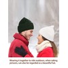 SATINIOR 2-Hole Knitted Ski Mask Full Face Mask Cover Neck