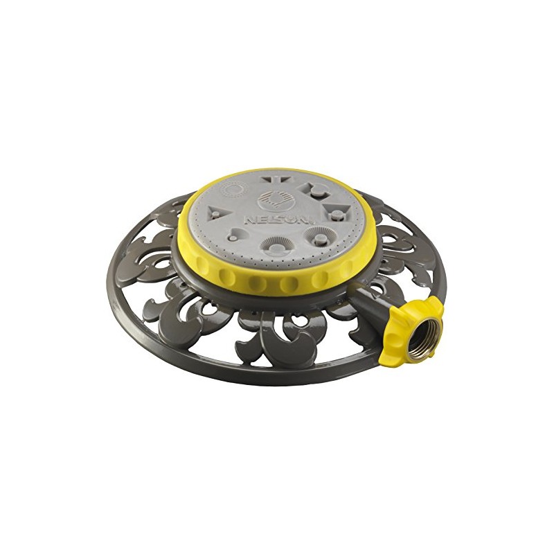 Nelson Eight-Pattern Spray Head Stationary Sprinkler Metal Base